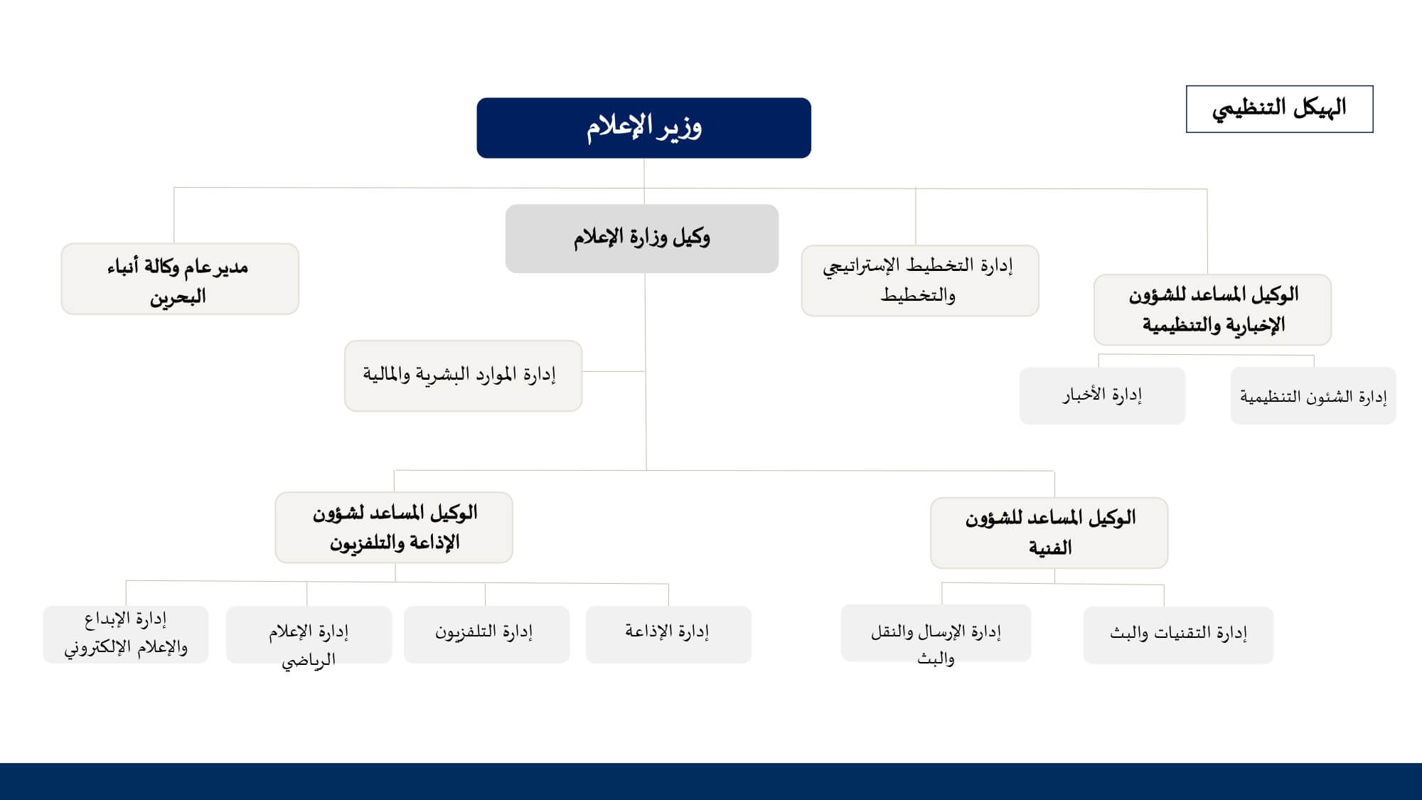 الهيكل التنظيمي (باللغة الإنجليزية)